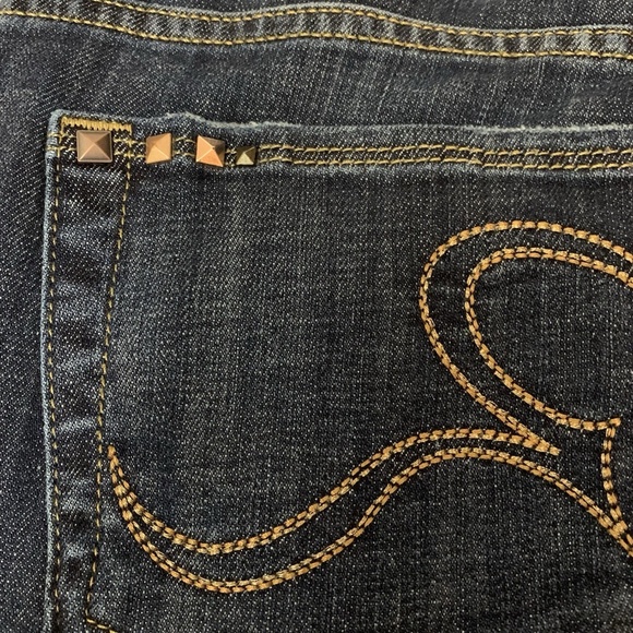 Rock & Republic jeans Jeans Women's 8 dark wash studded Sadie Straight Leg VTG - Picture 10 of 14